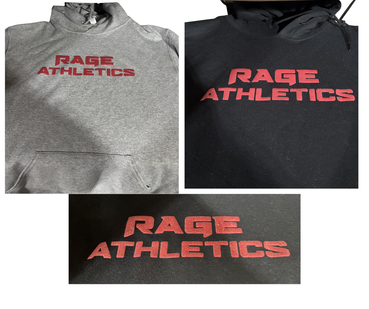 Rage Glitter Puff Hoodie