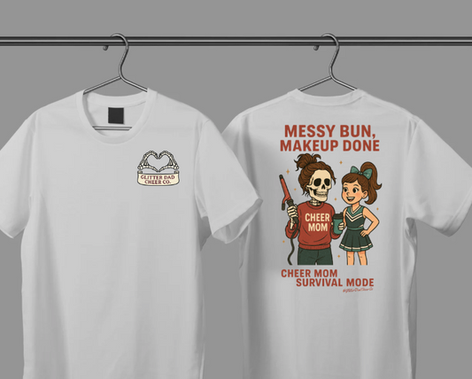 Messy Bun, Makeup Done