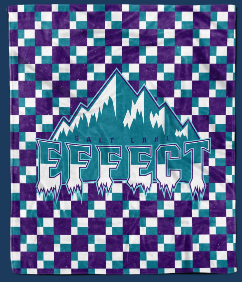 Salt Lake Effect Fleece Throw Blanket (60” × 70”) ETA Oct 8 (-ish)