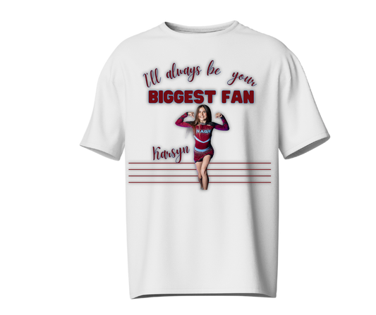 Biggest Fan Custom Athlete Tee