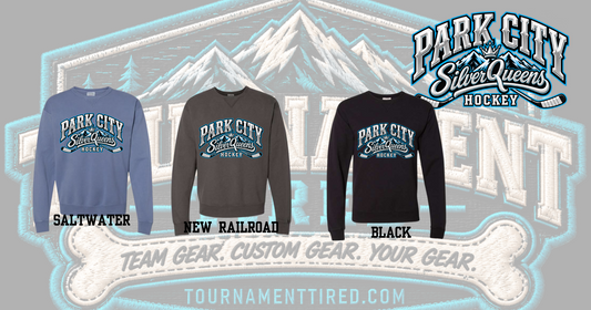 Silver Queens Collegiate crewneck colors and design